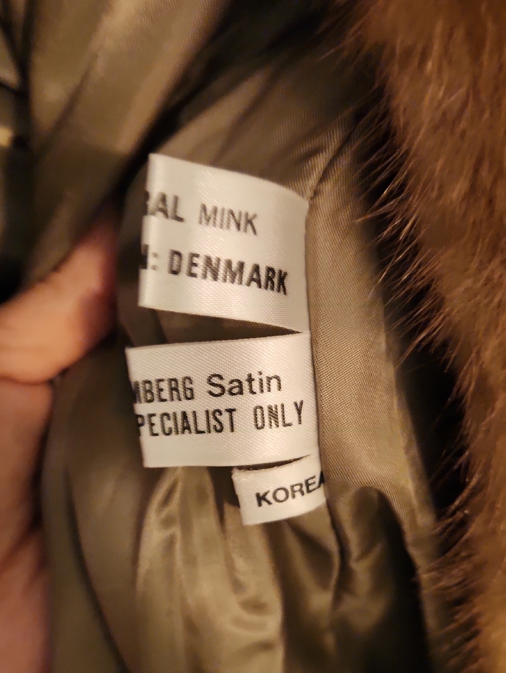 Genuine Mink Saga Beautiful Genuine Fur High Quality Luxury Belted Jacket Large - Picture 3 of 9